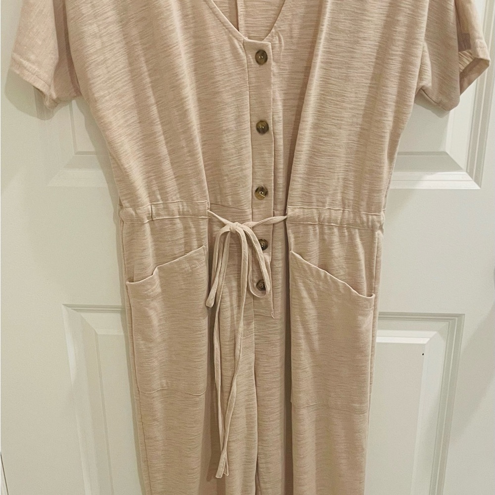 Goodnight Macaroon Light Tan Jumpsuit